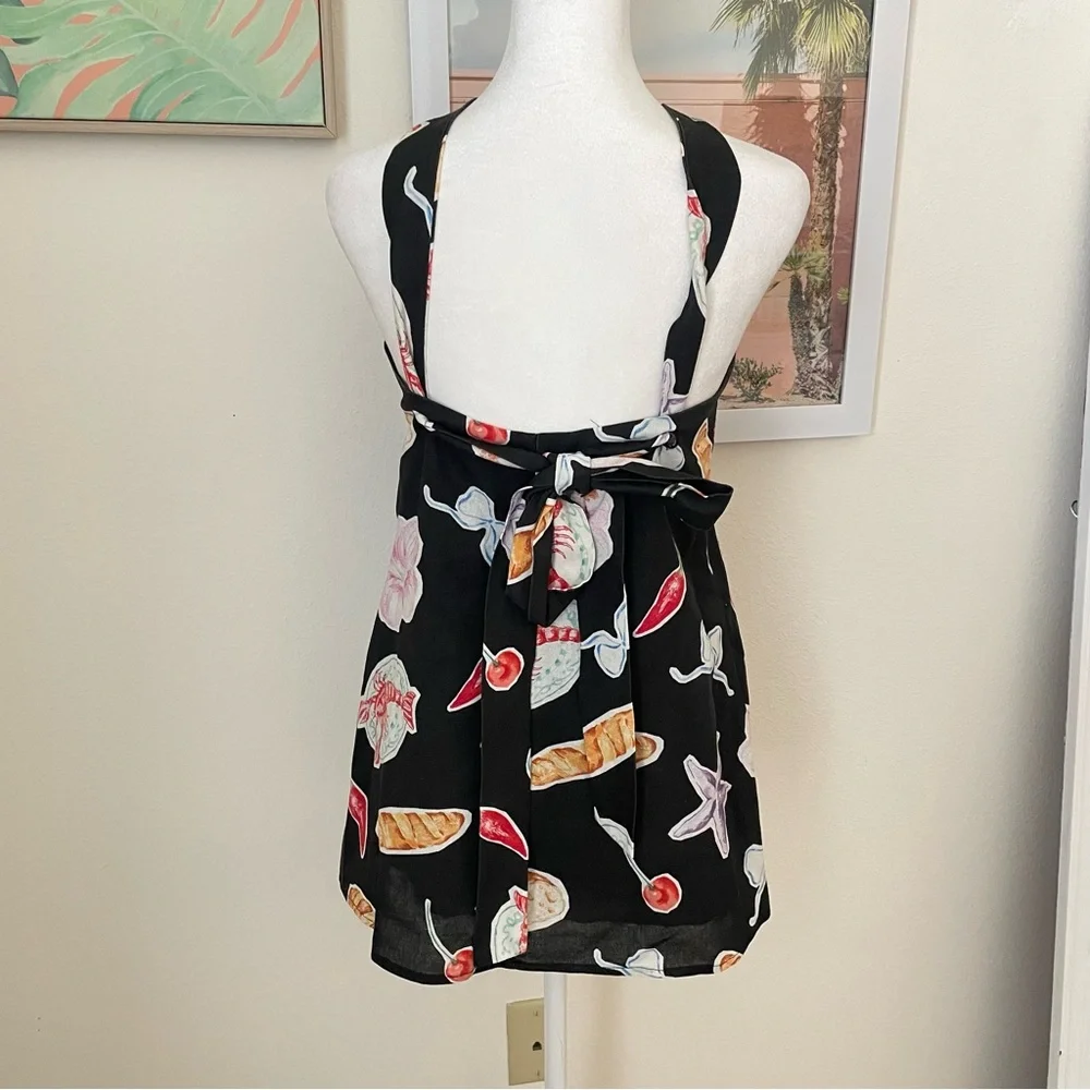 Peppermayo Keira Linen Mini Dress - Black Banchetto - Picture 4 of 4